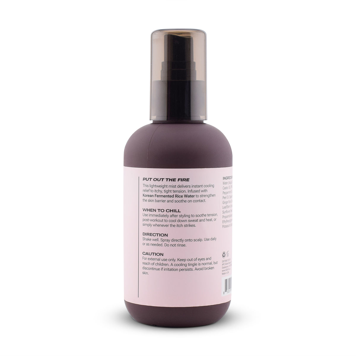 Chill, Cooling Scalp Soothing Mist